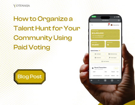 How to Organize a Talent Hunt for Your Community Using Paid Voting